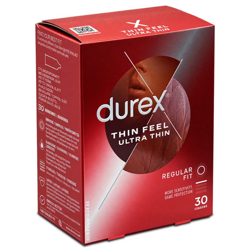 DUREX Thin Feel Ultra Thin üliõhukesed kondoomid 30&nbsp;tk
