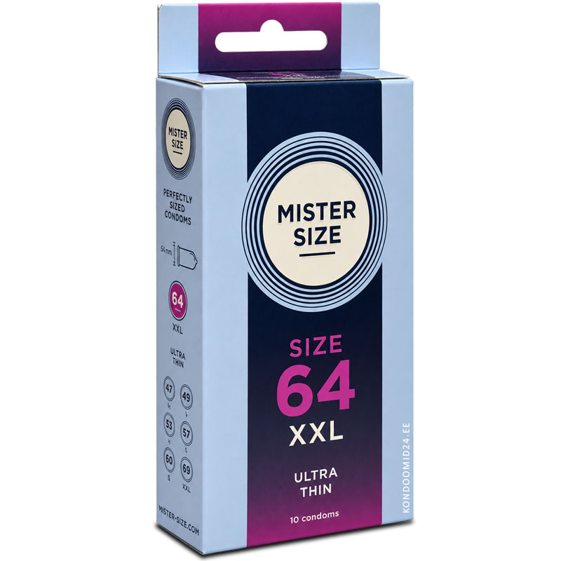 MISTER SIZE 64 (XXL) väga suured üliõhukesed kondoomid 10&nbsp;tk