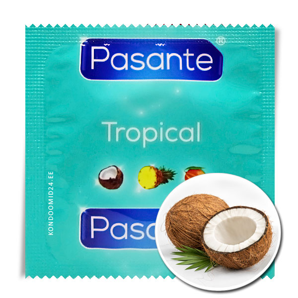 Pasante Tropical Coconut kookose maitsega kondoom 1&nbsp;tk